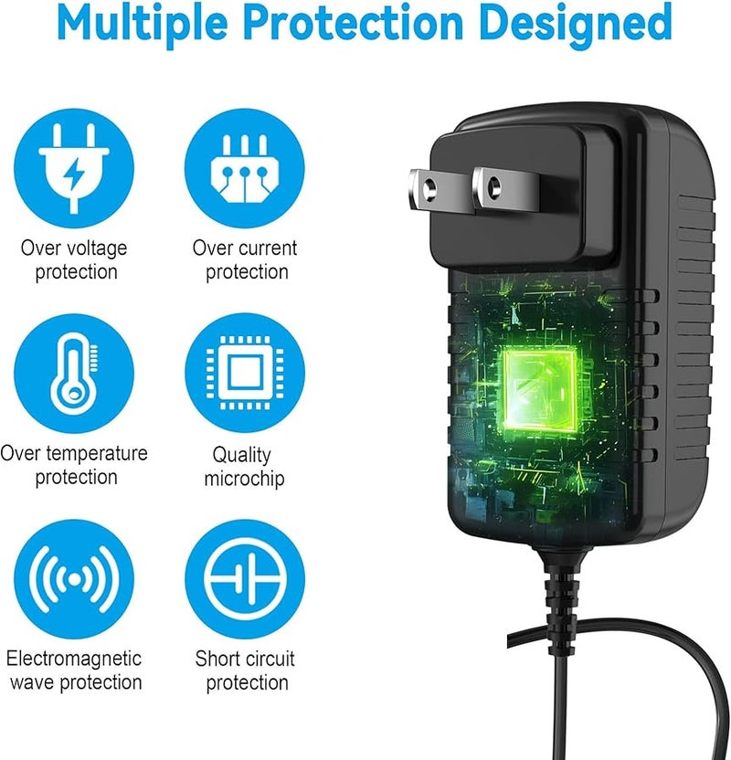 PK Power 24W 12V 2A AC Adapter for Model KPC 024F with 4 Pin DIN Connector - Image 2